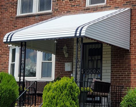 metal awning on ranch house|awning for front porch.